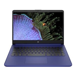 hp laptop, newest 14" ultral light laptop for students and business, intel celeron n4120, 8gb ram, 192gb storage(64gb emmc+128gb micro sd), wifi, bluetooth, hdmi, webcam, usb-a&c, win11 s-indigo blue