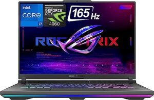 asus rog strix g16 gaming laptop 2023 newest, 16" fhd 165hz display, intel core i7-13650hx processor, nvidia geforce rtx 4060, 64gb ddr5 ram, 2tb ssd, backlight keyboard, windows 11 home