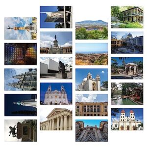 dear mapper el salvador city landscape postcards pack 20pc/set postcards from around the world greeting cards for business world travel postcard for mailing decor gift