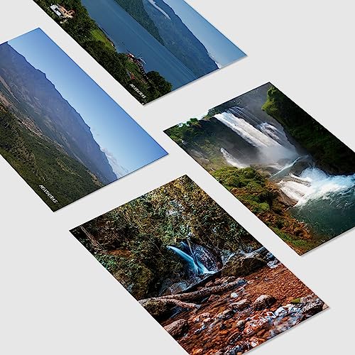 Dear Mapper Honduras Natural Landscape Postcards Pack 20pc/Set Postcards From Around The World Greeting Cards for Business World Travel Postcard for Mailing Decor Gift