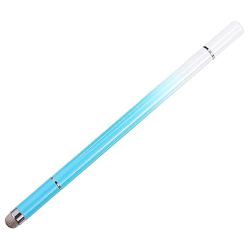 MECCANIXITY Ballpoint Pen with Stylus Tip 3 in 1 Ink Pen & Fine Point Disc & Fiber Tips Magnetic Stylus Pens for All Capacitive Touch Screens Universal, Blue