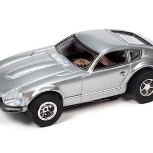 Auto World Xtraction 1973 Datsun 240Z Factory (Silver) HO Scale Slot Car