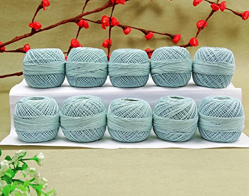 S2J Knitting Thread Cotton Crochet Tatting Yarn Set of 10 Pcs Embroidery Ball