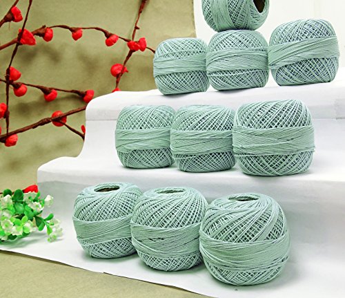 S2J Knitting Thread Cotton Crochet Tatting Yarn Set of 10 Pcs Embroidery Ball