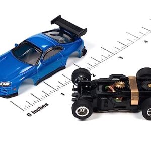 Auto World Xtraction 1994 Toyota Supra (Blue) HO Scale Slot Car