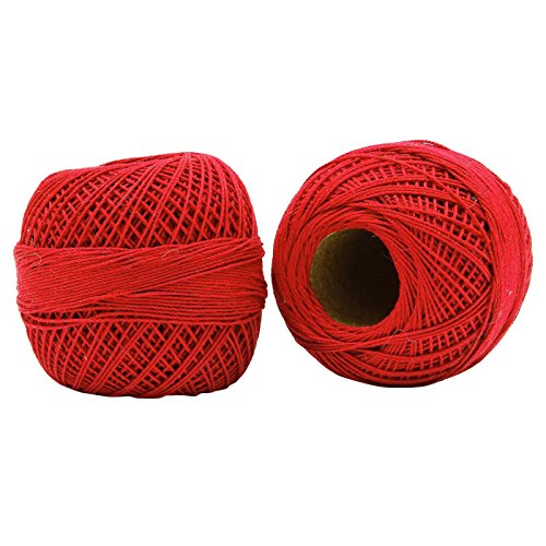 S2J Crochet Set of 10 Pcs Cotton Thread Knitting Ball Embroidery Tatting Yarn