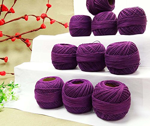 SJ2 Lot of 10 Pcs Anchor Cotton Crochet Embroidery Yarn Thread Knitting Tatting Ball