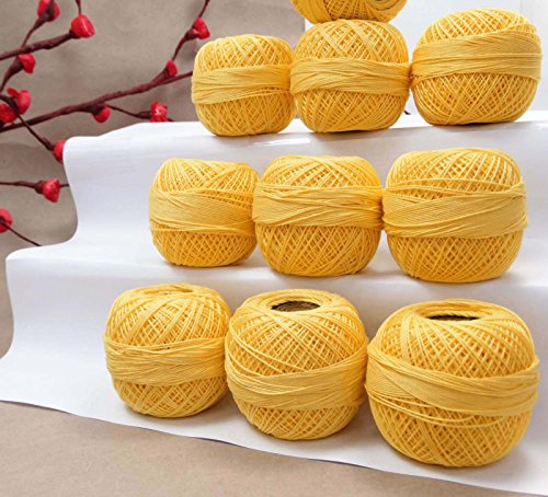 S2J Anchor Cotton Crochet Set of 10 Pcs Knitting Thread Tatting Yarn Embroidery Ball