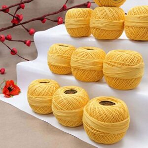 S2J Anchor Cotton Crochet Set of 10 Pcs Knitting Thread Tatting Yarn Embroidery Ball