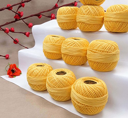 S2J Anchor Cotton Crochet Set of 10 Pcs Knitting Thread Tatting Yarn Embroidery Ball