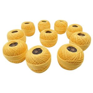 S2J Anchor Cotton Crochet Set of 10 Pcs Knitting Thread Tatting Yarn Embroidery Ball