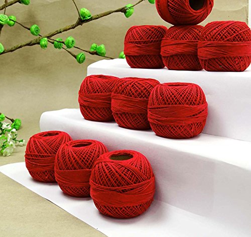 S2J Lot of 10 Pcs Cotton Crochet Knitting Thread Tatting Yarn Embroidery Ball