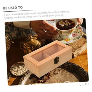 Didiseaon Jewelry Tray Organizer jewelry display organizer coffee condiment organizer coffee organizer Gift for Women Storage wooden trays Acrylic woman 2pcs Tea Bag Holder