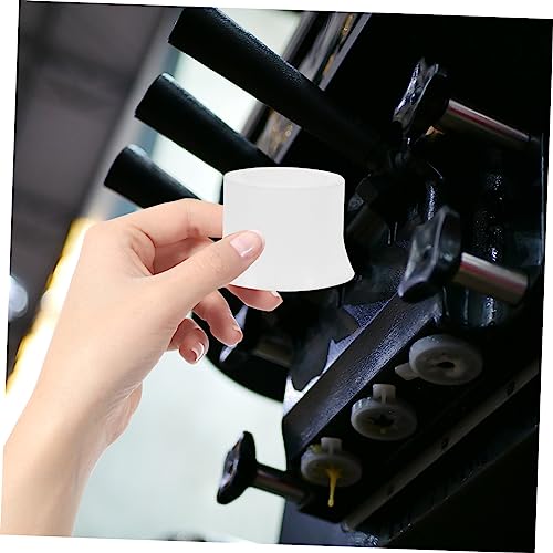 VINTORKY 2pcs Ice Cream Silica Gel White Ice Cream Maker Parts Ice Cream Sealing Ring Ice Cream Making Machine Parts Apron Accessories Component Food Equipment Ice Cream Maker Supplies