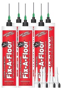 the original award winning fix-a-floor micro syringe adapter pro pack (6) for loose & hollow flooring repair. the micro syringe injector should only be used in grout lines less than 1/8”
