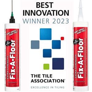 The Original Award Winning Fix-A-Floor Micro Syringe Adapter Pro Pack (6) For Loose & Hollow Flooring Repair. The Micro Syringe Injector should only be used in grout lines less than 1/8”