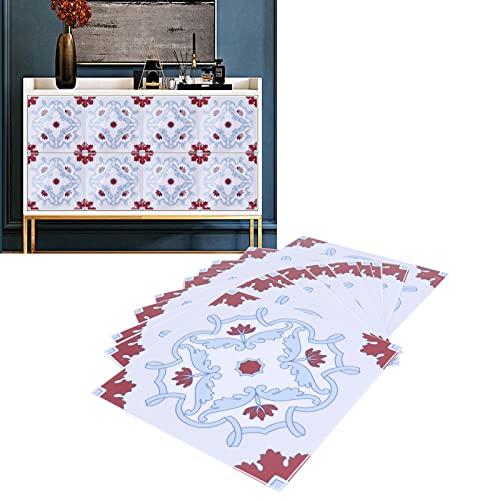 Ceramic Tile Stickers, Waterproof Wall Sticker Self Adhesive PVC for Floors for Bathroom