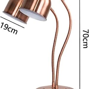 Food Warming Lamp,Commercial Food Warmers Food Heat Lamp with Bulb 250W, Buffet Server Food Warmer Metal Chandelier, Adjustable Angle Commercial Food Warmer Heat Lamp