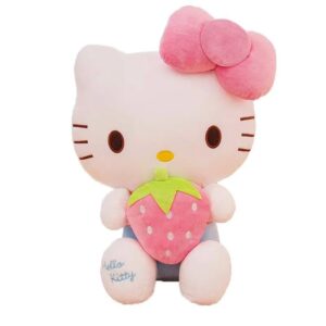 AlphaDesignLuxe Kitty Plush Toy Cat Pillow Plush Cute Soft Doll Stuffed Animals Toys Birthday Gift for Girls Kids (Pink) (11.8 inches)