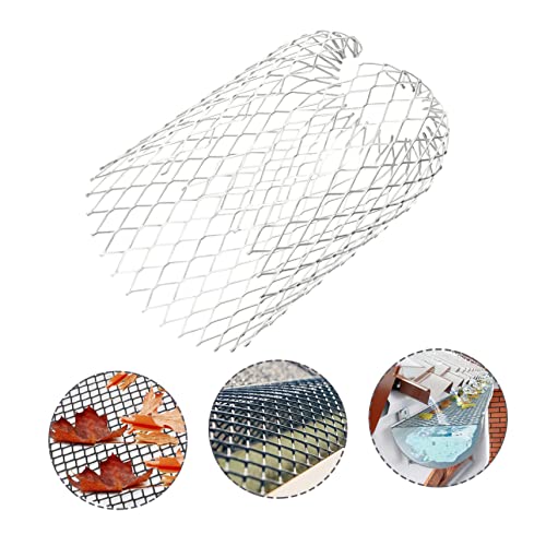 OSALADI roof Gutter Guard Filter for Sink Expandable Steel mesh Strainer Gutter Filter Gutter Cleaner Guard net Gutter Blockage Filter Leaves Water Sink Filter Aluminum rain Cover 4Pcs