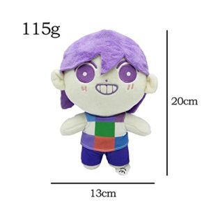 Omori Plush Toys, 9inch Omori Sunny Basil Kel Hero Aubrey Mari Characters Plushies, Game Figure Stuffed Pillow Cartoon Merch Prop for Gaming Fans (Square Boy Omori B)