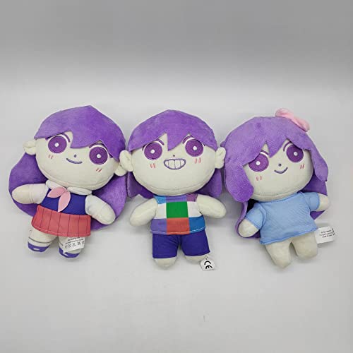 Omori Plush Toys, 9inch Omori Sunny Basil Kel Hero Aubrey Mari Characters Plushies, Game Figure Stuffed Pillow Cartoon Merch Prop for Gaming Fans (Square Boy Omori B)