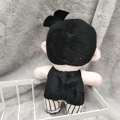 Omori Plush Toys, 9inch Omori Sunny Basil Kel Hero Aubrey Mari Characters Plushies, Game Figure Stuffed Pillow Cartoon Merch Prop for Gaming Fans (Black Omori B)