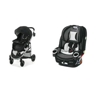 graco modes pramette stroller, baby stroller & 4ever dlx 4 in 1 car seat, infant to toddler car seat, with 10 years of use, fairmont, 20x21.5x24 inch (pack of 1)