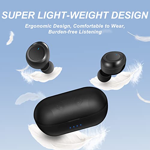 Wireless Earbuds, Bluetooth 5.2 Headphones Wireless in Ear with ENC Noise Cancelling Mic, 30H with HiFi Stereo IPX7 Waterproof Earphones Air Buds Pro Touch Control Smart Pop-up Auto Pairing