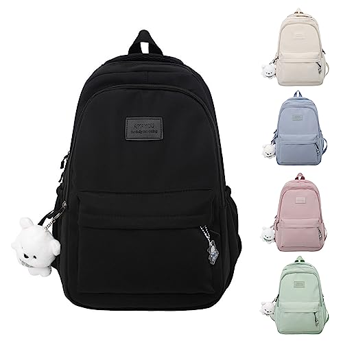 JYQF Cute Backpack for Women Aesthetic Backpack Brevite Backpack Kawaii Backpack Cute Canvas Backpack