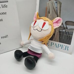 2023 New Anime Cat Ne-co A-rc Plush, 10.6 in Cute Plush, Animals Stuffed Animal Plush Doll, Anime Cat Plush Figure Pillow Toys for Kids and Fans and Collectors Kids Bed Sofa and Home Dec