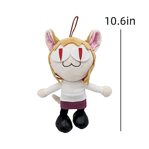 2023 New Anime Cat Ne-co A-rc Plush, 10.6 in Cute Plush, Animals Stuffed Animal Plush Doll, Anime Cat Plush Figure Pillow Toys for Kids and Fans and Collectors Kids Bed Sofa and Home Dec