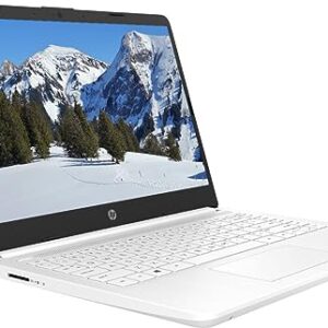 HP Newest 14" Ultral Light Student Laptop, Intel N4120 Quad-Core(> N4020), 8GB RAM, 192GB Storage(64GB eMMC+128GBSD Card), One Year Office 365, WiFi, Webcam, HDMI, USB-A&C, Win 11