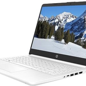 HP Newest 14" Ultral Light Student Laptop, Intel N4120 Quad-Core(> N4020), 8GB RAM, 192GB Storage(64GB eMMC+128GBSD Card), One Year Office 365, WiFi, Webcam, HDMI, USB-A&C, Win 11