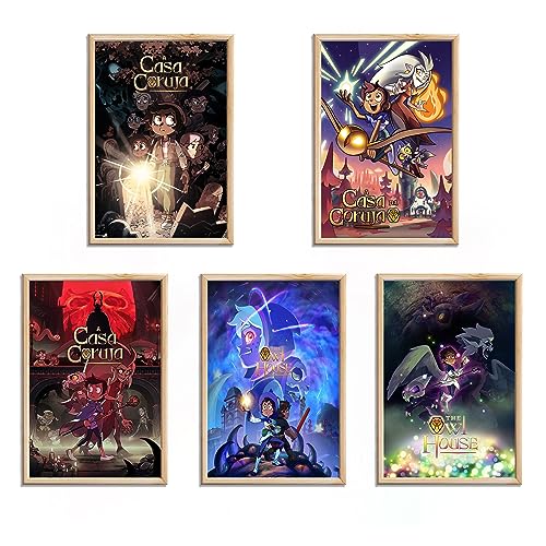 The Owl House Poster A Set of 5 Posters Movie Poster Tv Show Aesthetics 5 Piece Set 8x12IN Prints Unframed Set of 5