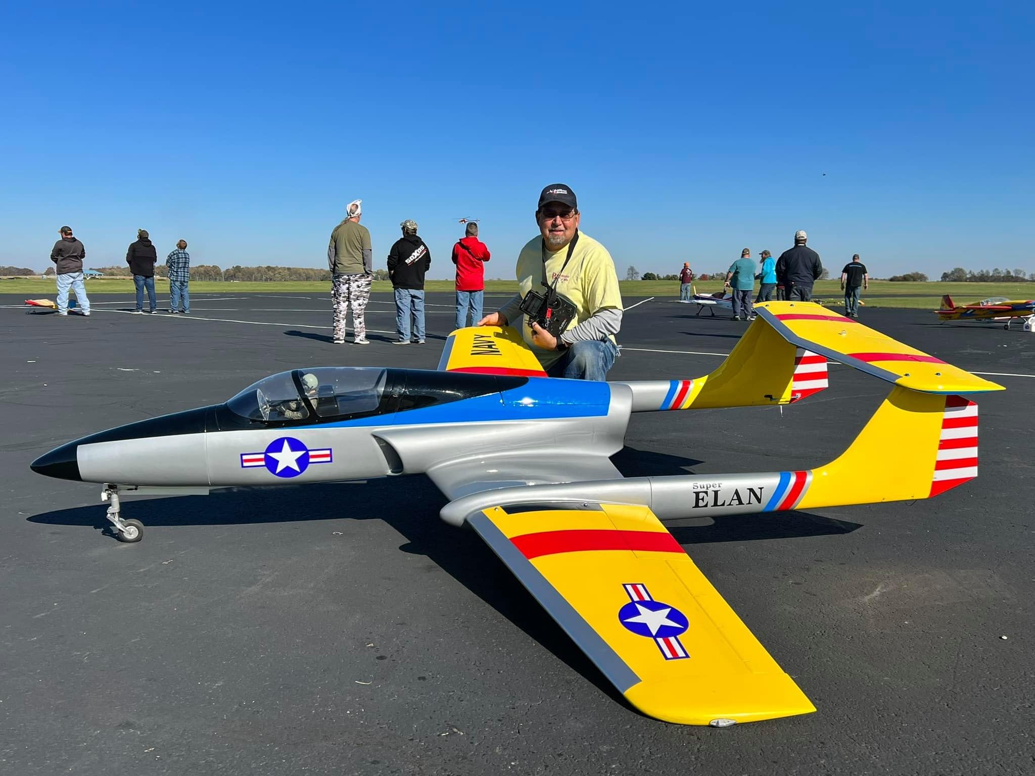 BoomerangRCJets Super Elan (Fly Navy) - RC Planes for Adults, Gorgeous and Durable Remote Control Plane/Jet/Toy for Adults, Required RC Transmitter and Receiver to Fly (HELIDIRECT)