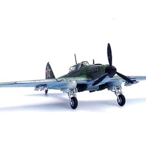 Ilyushin IL-2M3 Sturmovik Aircraft Green Camouflage Double Hero of The Soviet Union Ivan Pavlov Soviet Air Force 1/72 Diecast Model Airplane by Legion LEG-14629LA