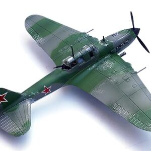 Ilyushin IL-2M3 Sturmovik Aircraft Green Camouflage Double Hero of The Soviet Union Ivan Pavlov Soviet Air Force 1/72 Diecast Model Airplane by Legion LEG-14629LA