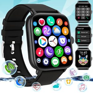 smart watch for men women, 2023 fitness watch with heart rate blood pressure monitor ip67 waterproof bluetooth phone watch(make/answer call), 1.7" touch screen smartwatch for android ios phones