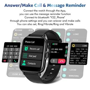 Smart Watch for Men Women, 2023 Fitness Watch with Heart Rate Blood Pressure Monitor IP67 Waterproof Bluetooth Phone Watch(Make/Answer Call), 1.7" Touch Screen Smartwatch for Android iOS Phones