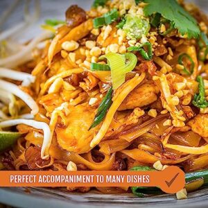 Best Of Thailand Authentic Pad Thai Sauce - Rich Tamarind Flavor, Tangy, Sweet, Savory | Ideal for Noodles, Stir-Fries [NO MSG] | Kosher, Fat-Free | 2-Pack 23.65 Fl Oz