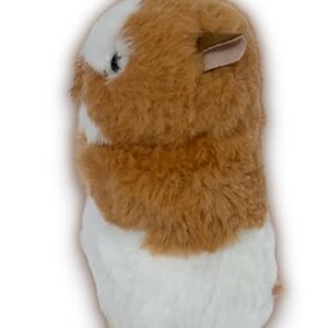 Auswella Plush Syrian Hamster- 5" Brown and White Hamster Plush Stuffed Animal Toy