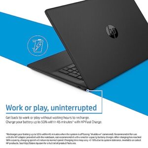 HP Laptop 17 17.3" FHD (1920 x 1080) Laptop Computer - AMD Ryzen 7 7730U 8-Core up to 4.50 GHz Processor, 16GB DDR4 RAM, 2TB NVMe SSD, AMD Radeon Graphics, Windows 11 Pro, Black