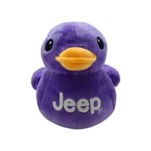 jeep text logo stuffed animal plush duck purple -perfect enthusiasts you've been ducked (purple)