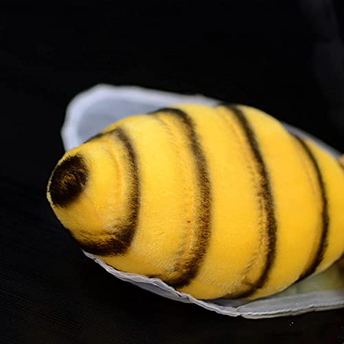 ZHONGXIN MADE Large Bee Plush Toy - Lifelike Bee Stuffed Animals 16in, Realistic Bee Big Wings Toys, Simulation Bee Plushie Model Toy, Unique Plush Gift Collection for Kids