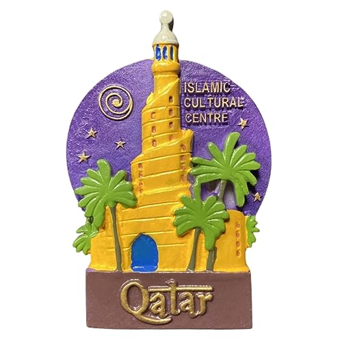 Islamic Cultural Centre Doha Qatar Refrigerator Magnet Travel Souvenir 3D Fridge Decoration Magnetic Sticker Craft Collection