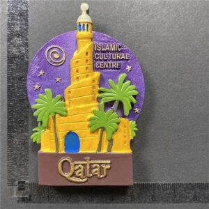 Islamic Cultural Centre Doha Qatar Refrigerator Magnet Travel Souvenir 3D Fridge Decoration Magnetic Sticker Craft Collection