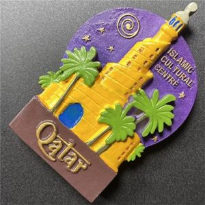 Islamic Cultural Centre Doha Qatar Refrigerator Magnet Travel Souvenir 3D Fridge Decoration Magnetic Sticker Craft Collection