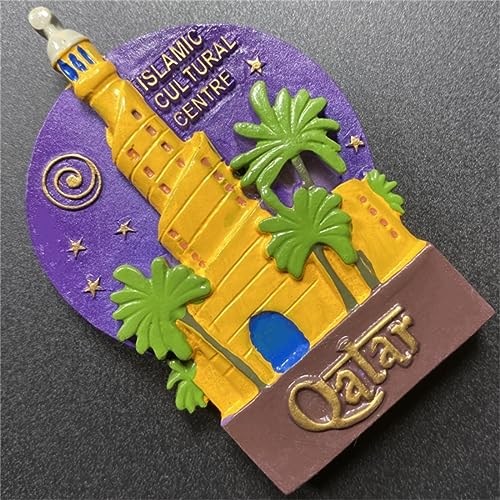 Islamic Cultural Centre Doha Qatar Refrigerator Magnet Travel Souvenir 3D Fridge Decoration Magnetic Sticker Craft Collection