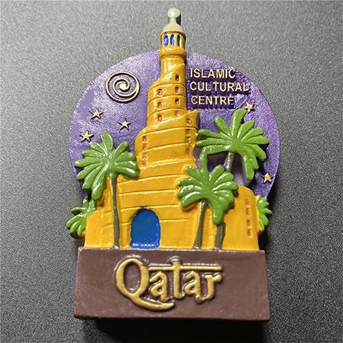 Islamic Cultural Centre Doha Qatar Refrigerator Magnet Travel Souvenir 3D Fridge Decoration Magnetic Sticker Craft Collection